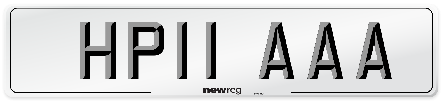 HP11 AAA Number Plate from New Reg
